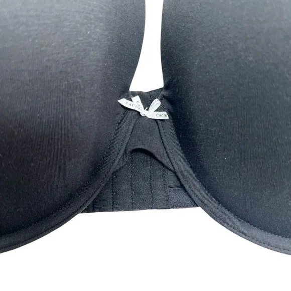 Cacique Bra Boost Plunge Underwire Lane Bryant Smooth 2 Pk 46DDD - Picture 3 of 9